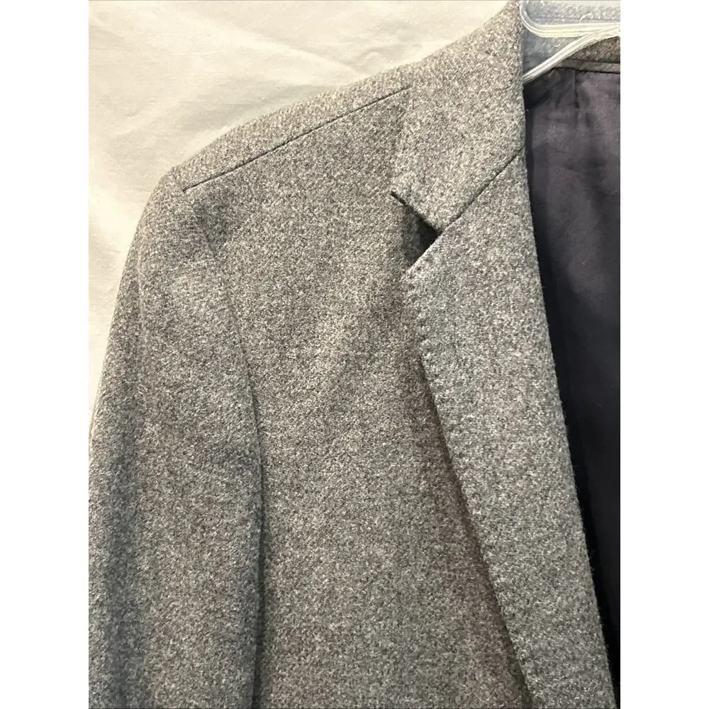 J Crew Ludlow Blazer Mens 42L Gray 100% Yorkshire Tweed Wool By Moon England